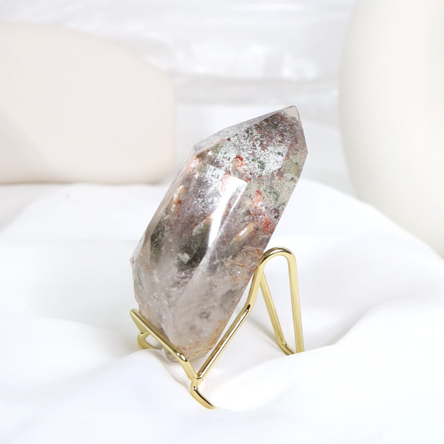 頂級綠幽靈晶柱 高7.8cm