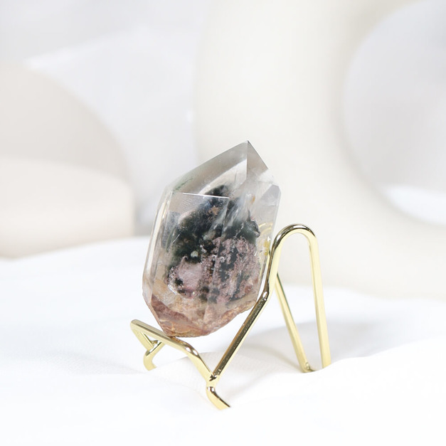 頂級綠幽靈晶柱 高6cm