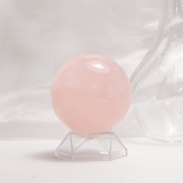 柔粉流雲 | 粉水晶球 6.1cm 