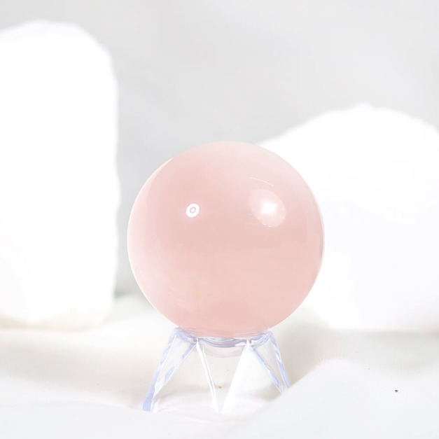 粉水晶球 | 粉晶4.8cm(贈底座)
