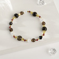 輝夜姬 | A113 金運石黑曜石茶晶月光石手鍊_1