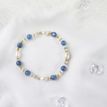 捎來祝福的白鴿 | A115 藍晶石珍珠拉長石手鍊_3