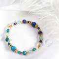 群青之海 | A123青金石磷灰石海藍寶手鍊_4