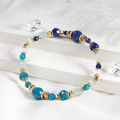 群青之海 | A123青金石磷灰石海藍寶手鍊_1