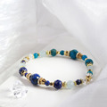群青之海 | A123青金石磷灰石海藍寶手鍊_2