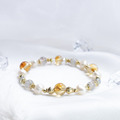 金色和弦 | A129黃水晶拉長石珍珠手鍊_3