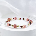 花開的季節 | A151草莓晶石榴石手鍊_1