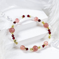 花開的季節 | A151草莓晶石榴石手鍊_2