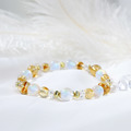 圓月系列｜耀金 A152黃水晶月光石手鍊_4