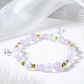 圓月系列｜迷紫 A154紫水晶月光石手鍊