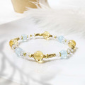 擁抱豐收 | A61海藍寶黃水晶白水晶手鍊