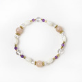白巧克力圓舞曲 | A64橙月光石紫水晶珍珠母貝手鍊_1