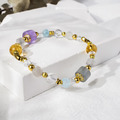 鯨魚與少年 | A81黃水晶螢石海藍寶白水晶手鍊_4
