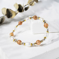 芭蕾舞者 | A83珍珠橙月光石拉長石手鍊