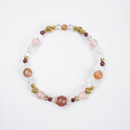 春天的氣息 | A85草莓晶粉晶月光石手鍊_1