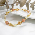 流金年華 | A88鈦晶橙月光石白水晶手鍊_2