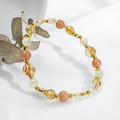 流金年華 | A88鈦晶橙月光石白水晶手鍊_4