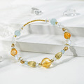 周末小假期 | A92黃水晶海藍寶瑪瑙水晶手鍊
