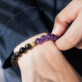 太極 | 伯樂與千里馬 | B02紫水晶黑曜石手鍊_3