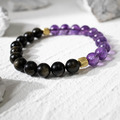 太極 | 伯樂與千里馬 | B02紫水晶黑曜石手鍊_5