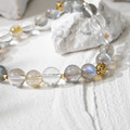 光之祝福 | B06鈦晶拉長石白水晶手鍊_5