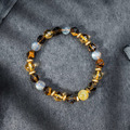 生生不息 | B09鈦晶黃虎眼茶晶黃水晶手鍊_6