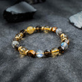 生生不息 | B09鈦晶黃虎眼茶晶黃水晶手鍊_7