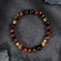 生命之源 | B12紅虎眼黃虎眼黑曜石水晶手鍊
