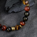 生命之源 | B12紅虎眼黃虎眼黑曜石水晶手鍊_4