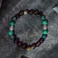 俠客行 | B17孔雀石水草瑪瑙茶晶黑曜石手鍊_3