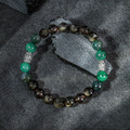 俠客行 | B17孔雀石水草瑪瑙茶晶黑曜石手鍊_5