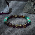 俠客行 | B17孔雀石水草瑪瑙茶晶黑曜石手鍊