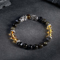 瑞獸貔貅 | 輝煌 | B21黃水晶金沙黑曜石手鍊_4