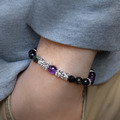 瑞獸貔貅 | 祥瑞 | B23紫水晶金沙黑曜石手鍊_7