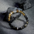 啟動 | 財富自信 B30黑曜石黃水晶手鍊_1