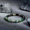啟動 | 正財平衡 B31黑曜石水草瑪瑙手鍊