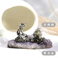 【消費每滿5千即贈1個】豐收水晶礦工 | 黃鐵礦 x 紫水晶 | C25_1