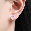 月神的絮語 | 925銀厚度18K黃金月光石耳針 E03(雙色可選)_3
