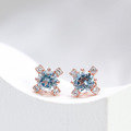 守護星 | 925銀厚度18K黃金拓帕石耳針 E04(雙色可選)_1