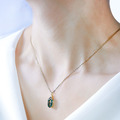 仲夏夜之夢 | 925銀厚鍍18K金水草瑪瑙項鍊 P02(雙色可選)_5