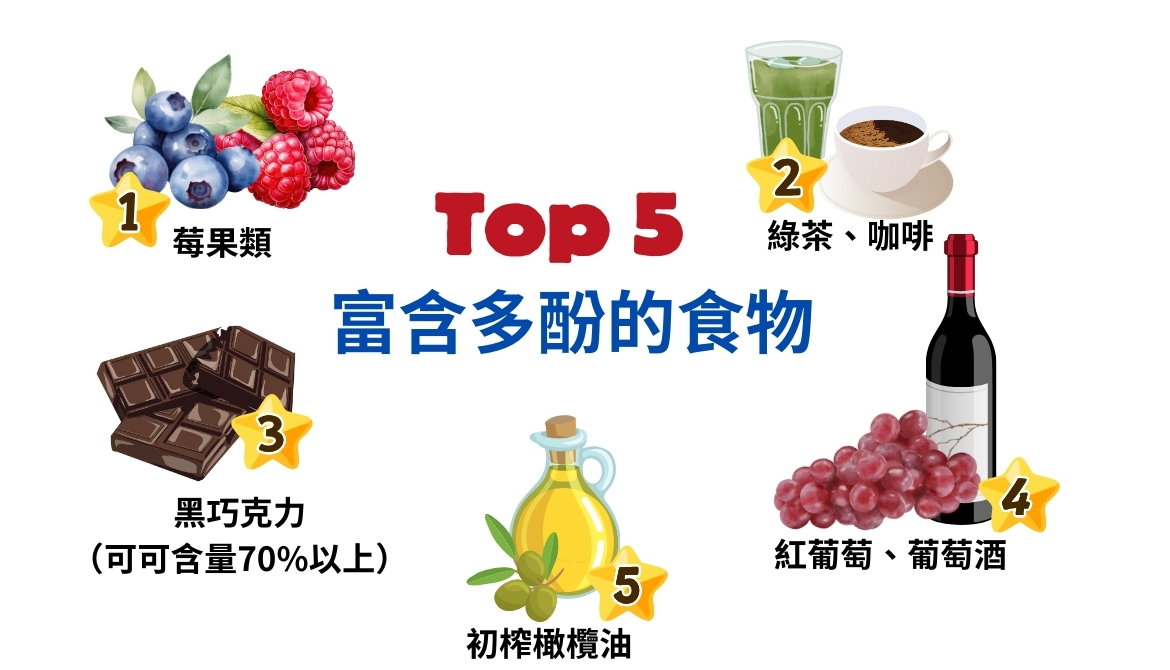多酚食物有哪些？