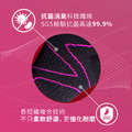 ZILA 抗菌除臭．輕加壓船型女襪-桃紅_2