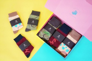 ZILA 合唱系列｜彰化意象手繪插畫親子襪 禮盒組