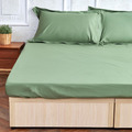 【大地系-墨綠】【床包】埃及棉500織 單人/雙人/加大/特大_IDEE LIVING伊德生活_1