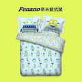 【雙人床包被套組】Fenano芬納諾 奈米銀防蹣抗菌 精梳棉 QQ龍_太空船_機器人_工程車_伊德生活_5