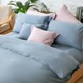 【莫蘭迪-藍】【床包】埃及天絲棉_單人/雙人/加大/特大_IDEE LIVING伊德生活
