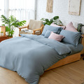 【莫蘭迪-藍】【床包】埃及天絲棉_單人/雙人/加大/特大_IDEE LIVING伊德生活_2