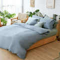 【莫蘭迪-藍】【床包】埃及天絲棉_單人/雙人/加大/特大_IDEE LIVING伊德生活_5