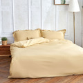 【IDÉE LIVING 伊德生活】埃及棉60支 金色 床包 被套 枕頭套 午安枕_3