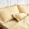 【IDÉE LIVING 伊德生活】埃及棉60支 金色 床包 被套 枕頭套 午安枕